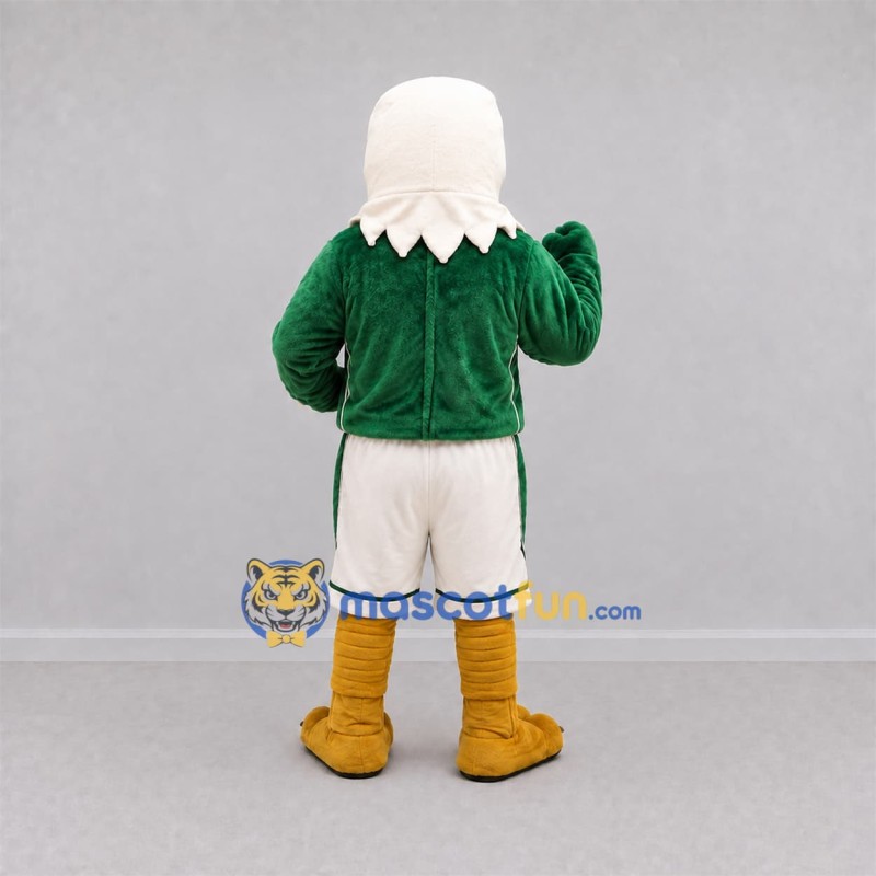 Custom Green and White Eagle Mascot Costume Adult Full Body Suit for Sports Events Custom Green and White Eagle Mascot Costume Adult Full Body Suit for Sports Events
