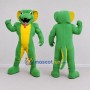 Custom Green and Yellow Cobra Mascot Costume Adult Full Body Suit for Reptile Events