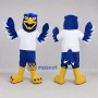 Custom Blue and White Bird Mascot Costume Adult Full Body Suit for Sports Events