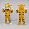 Custom Yellow and Black Tiger Mascot Costume Adult Full Body Suit for Jungle Events