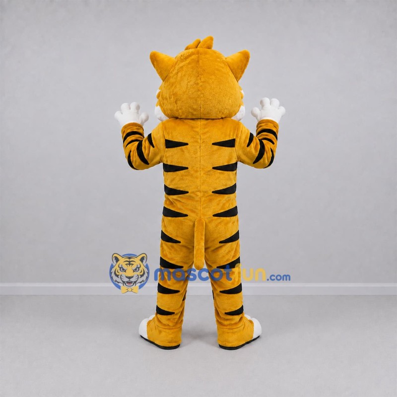 Custom Yellow and Black Tiger Mascot Costume Adult Full Body Suit for Jungle Events Custom Yellow and Black Tiger Mascot Costume Adult Full Body Suit for Jungle Events