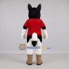 Custom Black and White Husky Dog Mascot Costume Adult Full Body Suit for School Events Custom Black and White Husky Dog Mascot Costume Adult Full Body Suit for School Events