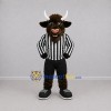 Custom Brown and White Referee Bull Mascot Costume Adult Full Body Suit for Sports Events Custom Brown and White Referee Bull Mascot Costume Adult Full Body Suit for Sports Events