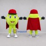 Custom Green and Red Tennis Ball Mascot Costume Adult Full Body Suit for Tennis Events