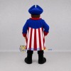 Custom Blue and Red Patriot Mascot Costume Adult Full Body Suit for Patriotic Events