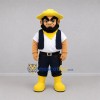 Custom Yellow and Navy Blue Cowboy Mascot Costume Adult Full Body Suit for Western Events Custom Yellow and Navy Blue Cowboy Mascot Costume Adult Full Body Suit for Western Events