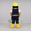 Custom Yellow and Navy Blue Cowboy Mascot Costume Adult Full Body Suit for Western Events Custom Yellow and Navy Blue Cowboy Mascot Costume Adult Full Body Suit for Western Events