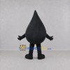 Custom Black Oil Drop Mascot Costume Adult Full Body Suit for Energy Events Custom Black Oil Drop Mascot Costume Adult Full Body Suit for Energy Events