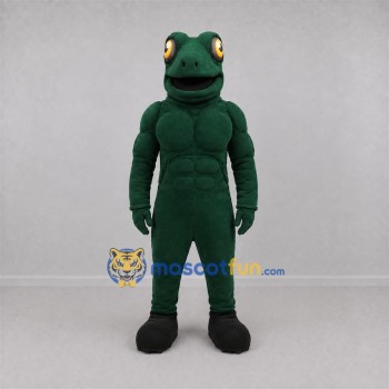 Custom Dark Green Lizard Mascot Costume Adult Full Body Suit for Reptile Events