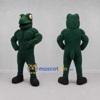 Custom Dark Green Lizard Mascot Costume Adult Full Body Suit for Reptile Events