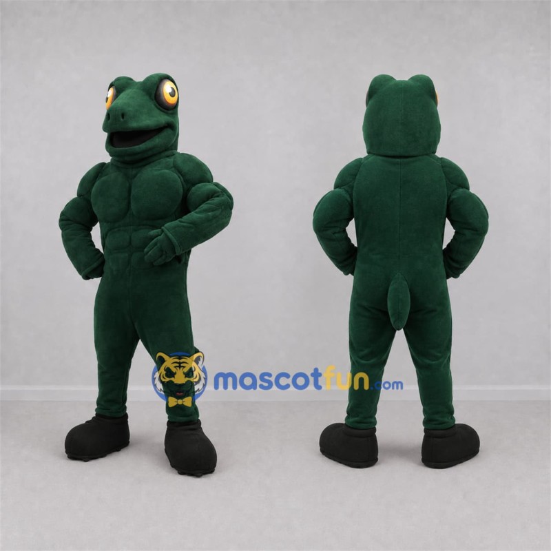 Custom Dark Green Lizard Mascot Costume Adult Full Body Suit for Reptile Events