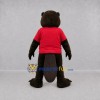 Custom Brown and Red Beaver Mascot Costume Adult Full Body Suit for Wildlife Events Custom Brown and Red Beaver Mascot Costume Adult Full Body Suit for Wildlife Events