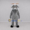 Custom Gray Goat Mascot Costume Adult Full Body Suit for Farm Events Custom Gray Goat Mascot Costume Adult Full Body Suit for Farm Events
