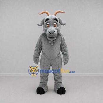 Custom Gray Goat Mascot Costume Adult Full Body Suit for Farm Events Custom Gray Goat Mascot Costume Adult Full Body Suit for Farm Events