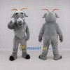 Custom Gray Goat Mascot Costume Adult Full Body Suit for Farm Events Custom Gray Goat Mascot Costume Adult Full Body Suit for Farm Events