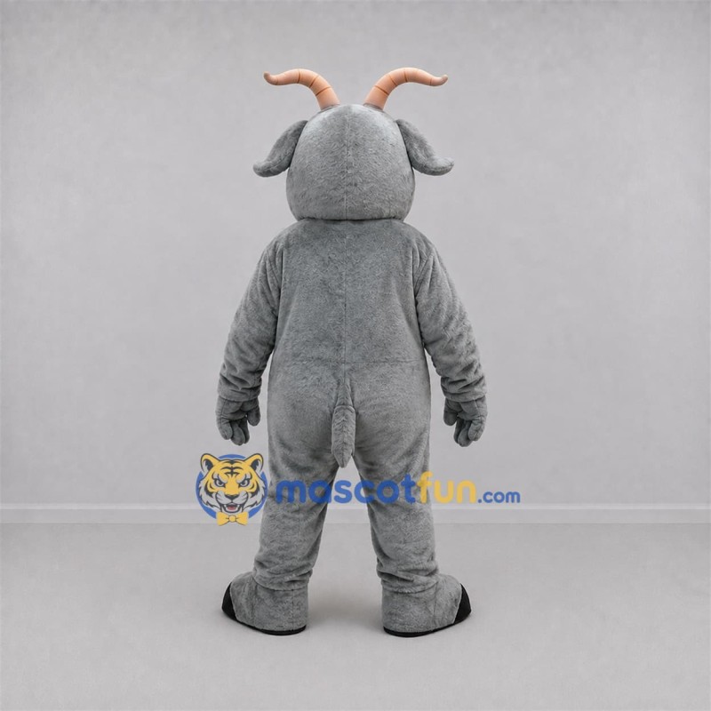 Custom Gray Goat Mascot Costume Adult Full Body Suit for Farm Events Custom Gray Goat Mascot Costume Adult Full Body Suit for Farm Events