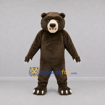 Custom Brown Bear Mascot Costume Adult Full Body Suit for Wildlife Events Custom Brown Bear Mascot Costume Adult Full Body Suit for Wildlife Events