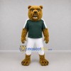 Custom Brown and Green Bear Mascot Costume Adult Full Body Suit for Sports Events Custom Brown and Green Bear Mascot Costume Adult Full Body Suit for Sports Events