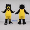 Custom Black and Yellow Bear Mascot Costume Adult Full Body Suit for Sports Events Custom Black and Yellow Bear Mascot Costume Adult Full Body Suit for Sports Events