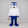 Custom Blue and White Tiger Mascot Costume Adult Full Body Suit for Sports Events Custom Blue and White Tiger Mascot Costume Adult Full Body Suit for Sports Events