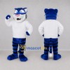 Custom Blue and White Tiger Mascot Costume Adult Full Body Suit for Sports Events Custom Blue and White Tiger Mascot Costume Adult Full Body Suit for Sports Events