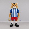 Custom Yellow and Blue Cat Mascot Costume Adult Full Body Suit for Sports Events Custom Yellow and Blue Cat Mascot Costume Adult Full Body Suit for Sports Events