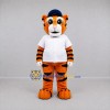 Custom Orange and White Tiger Mascot Costume Adult Full Body Suit for Baseball Games Custom Orange and White Tiger Mascot Costume Adult Full Body Suit for Baseball Games