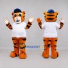 Custom Orange and White Tiger Mascot Costume Adult Full Body Suit for Baseball Games Custom Orange and White Tiger Mascot Costume Adult Full Body Suit for Baseball Games