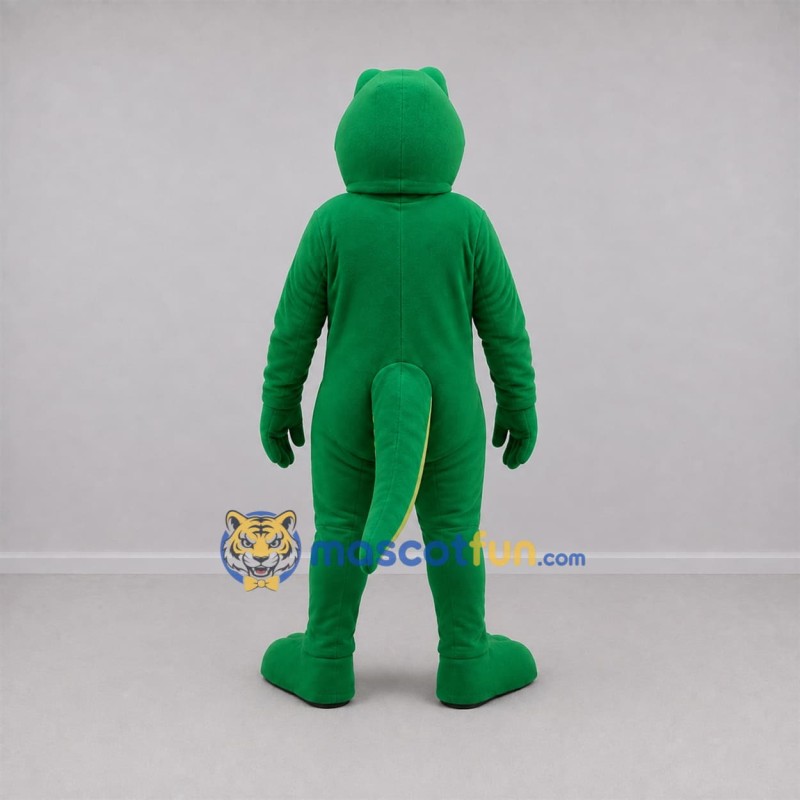 Custom Green and Yellow Crocodile Mascot Costume Adult Full Body Suit for Reptile Events Custom Green and Yellow Crocodile Mascot Costume Adult Full Body Suit for Reptile Events