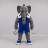 Custom Gray and Blue Elephant Mascot Costume Adult Full Body Suit for Sports Events Custom Gray and Blue Elephant Mascot Costume Adult Full Body Suit for Sports Events
