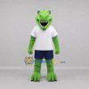 Custom Green and Blue Dinosaur Mascot Costume Adult Full Body Suit for Dinosaur Events Custom Green and Blue Dinosaur Mascot Costume Adult Full Body Suit for Dinosaur Events