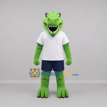 Custom Green and Blue Dinosaur Mascot Costume Adult Full Body Suit for Dinosaur Events Custom Green and Blue Dinosaur Mascot Costume Adult Full Body Suit for Dinosaur Events