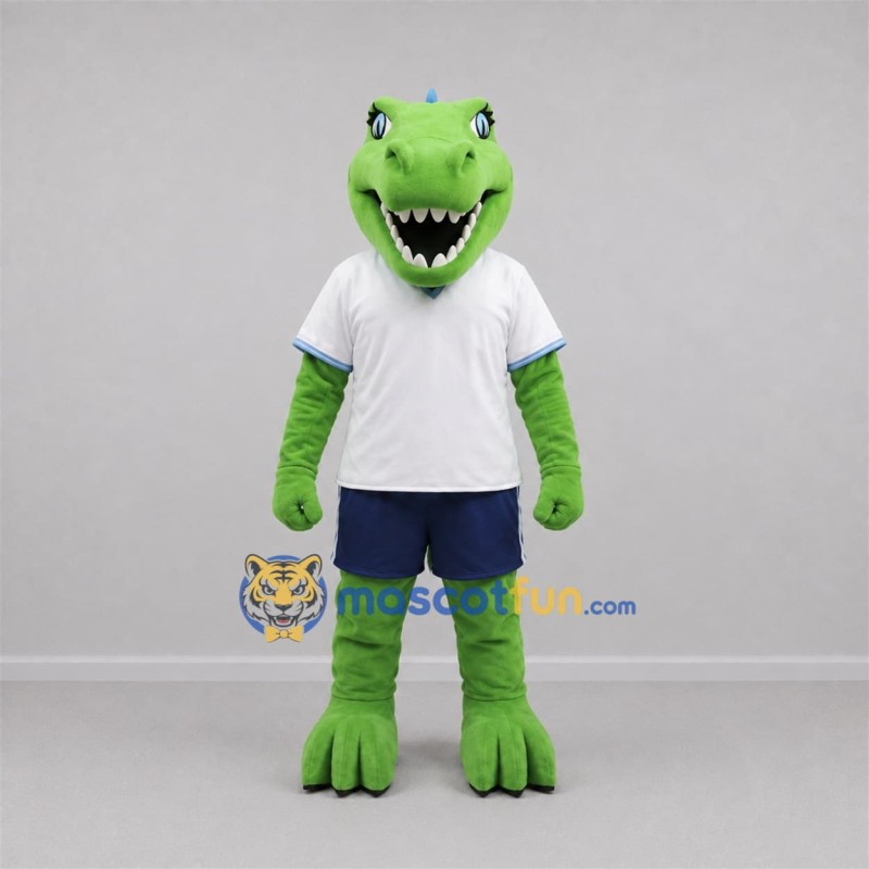 Custom Green and Blue Dinosaur Mascot Costume Adult Full Body Suit for Dinosaur Events Custom Green and Blue Dinosaur Mascot Costume Adult Full Body Suit for Dinosaur Events