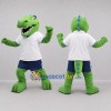 Custom Green and Blue Dinosaur Mascot Costume Adult Full Body Suit for Dinosaur Events Custom Green and Blue Dinosaur Mascot Costume Adult Full Body Suit for Dinosaur Events