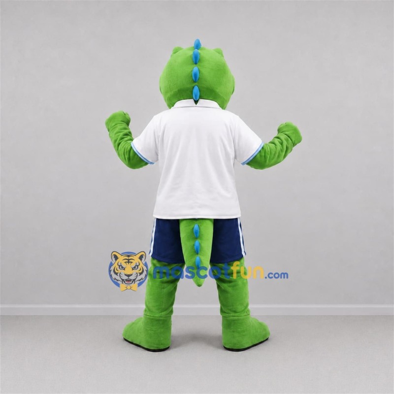 Custom Green and Blue Dinosaur Mascot Costume Adult Full Body Suit for Dinosaur Events Custom Green and Blue Dinosaur Mascot Costume Adult Full Body Suit for Dinosaur Events