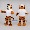 Custom Orange and White Tiger Mascot Costume Adult Full Body Suit for Baseball Games Custom Orange and White Tiger Mascot Costume Adult Full Body Suit for Baseball Games