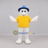 Custom White and Yellow Seal Mascot Costume Adult Full Body Suit for Marine Events Custom White and Yellow Seal Mascot Costume Adult Full Body Suit for Marine Events