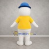 Custom White and Yellow Seal Mascot Costume Adult Full Body Suit for Marine Events Custom White and Yellow Seal Mascot Costume Adult Full Body Suit for Marine Events