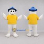 Custom White and Yellow Seal Mascot Costume Adult Full Body Suit for Marine Events