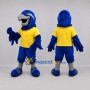 Custom Blue and Yellow Parrot Mascot Costume Adult Full Body Suit for Tropical Events