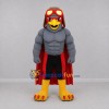 Custom Gray and Red Aviator Bird Mascot Costume Adult Full Body Suit for Aviation Events