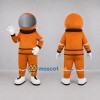 Custom Orange and White Astronaut Mascot Costume Adult Full Body Suit for Space Events