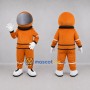 Custom Orange and White Astronaut Mascot Costume Adult Full Body Suit for Space Events