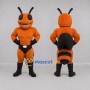 Custom Orange and Black Wasp Mascot Costume Adult Full Body Suit for Sports Events