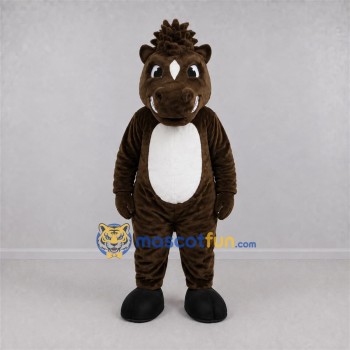 Custom Brown and White Horse Mascot Costume Adult Full Body Suit for Farm Events Custom Brown and White Horse Mascot Costume Adult Full Body Suit for Farm Events