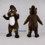 Custom Brown and White Horse Mascot Costume Adult Full Body Suit for Farm Events