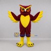 Custom Burgundy and Yellow Owl Mascot Costume Adult Full Body Suit for School Events Custom Burgundy and Yellow Owl Mascot Costume Adult Full Body Suit for School Events
