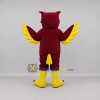 Custom Burgundy and Yellow Owl Mascot Costume Adult Full Body Suit for School Events Custom Burgundy and Yellow Owl Mascot Costume Adult Full Body Suit for School Events