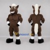 Custom Brown and White Horse Mascot Costume Adult Full Body Suit for Sports Events Custom Brown and White Horse Mascot Costume Adult Full Body Suit for Sports Events