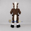 Custom Brown and White Horse Mascot Costume Adult Full Body Suit for Sports Events Custom Brown and White Horse Mascot Costume Adult Full Body Suit for Sports Events